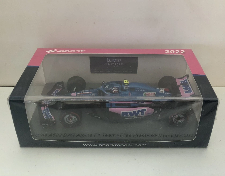 Spark model S8521 F1 Alpine A522 Free Practice Miami Gp 2022 Esteban Ocon 1/43 - Immagine 1 di 1