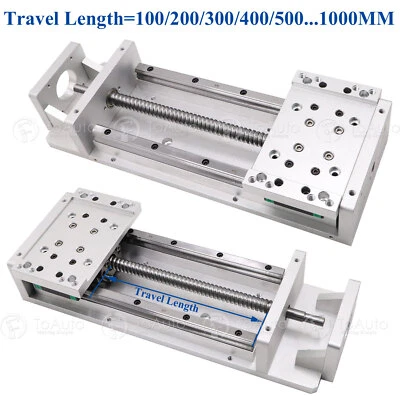 100-1000mm Linear Rail Sliding Table Cross Slide Module SFU1605 XYZ Axis CNC - Image 1 of 4