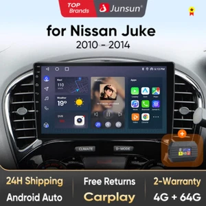 4+64G Für Nissan Juke J15 2010-2014 Android 13 Autoradio CarPlay DAB Nav RDS BT - Bild 1 von 12