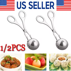 Meatball Maker Spoon Non Stick Thick Stainless Steel Meat Baller Kitchen Utensil - Picture 1 of 17
