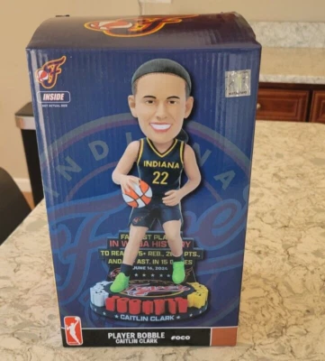 Limited Edition Caitlin Clark Bobblehead 99/124 Fastest In WNBA History RARE - Image 1 of 4