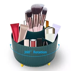 Makeup Brush Organizer5 Slots 360 Degree Rotating Desk Pen Holdermakeup Brushing - Picture 1 of 7