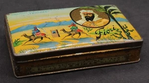 Alte Blechdose Ägypten 50 Zigaretten Yenidze Marke "Fiori" Cigarettes Tin - Bild 1 von 11