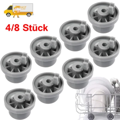 4/8x Korbrollen Unterkorb Rad Für Bosch Siemens Neff Spülmaschine Geschirrspüler - Bild 1 von 4