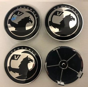 4x Wheel Cap 68mm For Vauxhall Wheel Cap Centre 3D Logo New Style 68mm - Picture 1 of 3