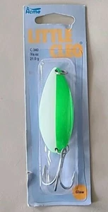 Cuchara Acme Little Cleo brillante/verde C-340 3/4 oz cuchara de pesca ENVÍO GRATUITO - Imagen 1 de 2