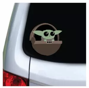 Baby Yoda 5" Vinyl Decal Sticker For Car Truck Vehicle Window Laptop Hydroflask - Picture 1 of 2