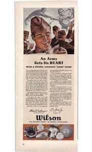 Wilson Sports Equipment Print Ad WWII Vintage Advertisement Home Front 1942 - Picture 1 of 1