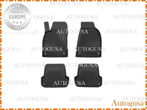NEU SET LHD SCHWARZ GUMMI BODENMATTEN EINLAGEN ALLES WETTER FÜR SEAT EXEO 2008-2013 - Bild 1 von 6