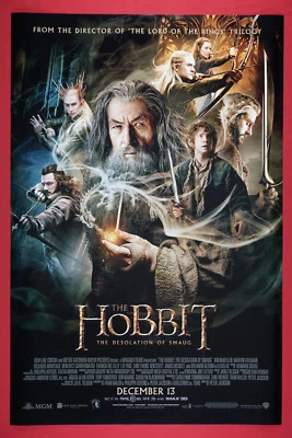 The Hobbit The Desolation of Smaug Gandalf Bilbo Movie Poster 24X36 New HODS