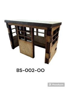 OO Gauge 1950's style Bus Shelter, 1/76 Scale 4mm model railway - Picture 1 of 8