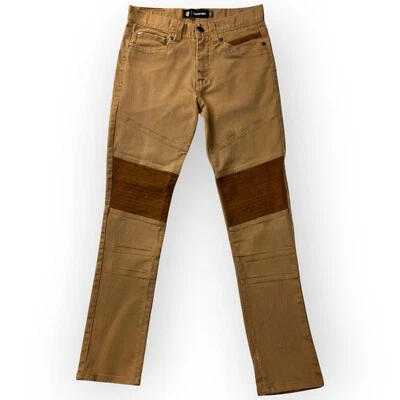 Denim Moto Jeans Mens 30x32 Biker Slim Fit Riding Pants Opium Skater Grunge Akad - Image 1 of 4