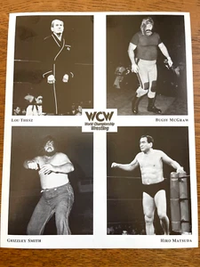 WCW Wrestling Promo Photos - Lou Thesz/Bugsy McGraw/Grizzley Smith/Hiro Matsuda - Picture 1 of 1