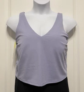 All In Motion V-Neck Purple Top With Shelf Bra For Women Size 2X - Picture 1 of 7
