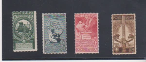 Italy Scott # 119-122 (Sass. 92-95) Cat€140,1911 50th Anniversary of the Italian - Picture 1 of 2