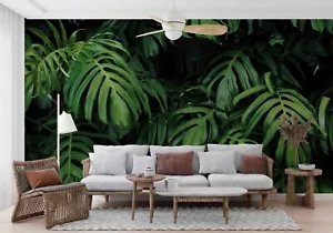 3D Regenwald Baum Blatt Grün Tapete Wandgemälde Fototapete Wandaufkleber 2479 - Bild 1 von 10