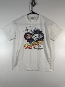 Vtg Hanes Kids Boys Kennedy Space Center Florida Graphic T Shirt White L 14-16 - Picture 1 of 14