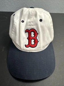 Gorra de colección Boston Red Soxs Twins Enterprise blanca lisa con logotipo Snapback - Imagen 1 de 9