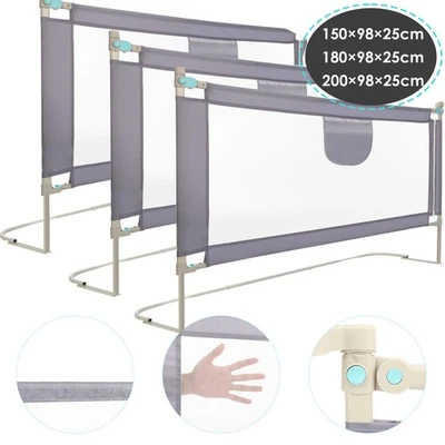 Kids Bed Rail Bed Guard Protection for Baby Toddler Safety Rail Fence 1.5/1.8/2M - Image 1 of 4