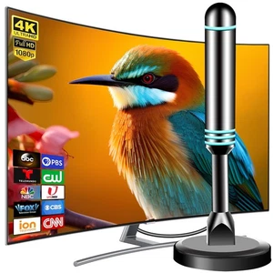 Digital Antenna for Smart TV Indoor, TV Antenna for Local Channels, Strong Ma... - Picture 1 of 8