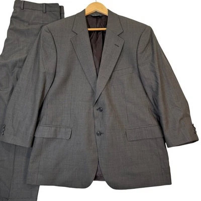 Traje Brooks Brothers mezcla de lana elástica para hombre 44S 2 piezas pantalones pata de gallo 36x25 Foto 1 de 4