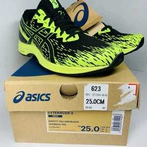 Scarpe da corsa uomo ASICS LYTERACER 3 giallo nero taglia 6,5 nuove con scatola 1011B024 - Foto 1 di 20