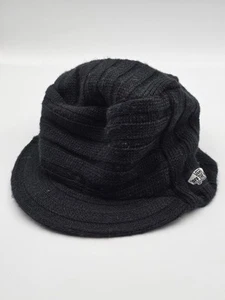 Vans Cap Hat Bill Brim Beanie Black Skate Surf One Size - Picture 1 of 9