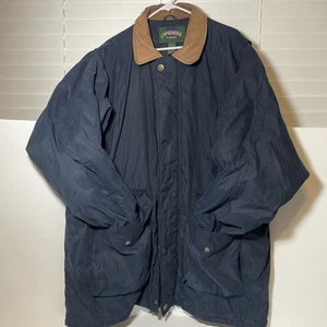 Chaqueta Cambridge Classics para hombre talla L azul con cuello de gamuza (falta capucha) - Imagen 1 de 8