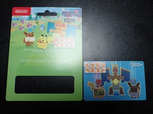 Pokemon Quest Nintendo Prepaid Gift Card Charizard Pikachu Eevee With Case #5315 - Picture 1 of 20