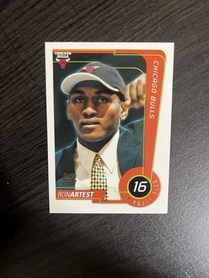 Tarjeta de radiocontrol Topps Ron Artest Chicago Bulls 1999-00 novato #113 Foto 1 de 4