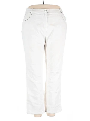 Pantalones informales blancos para mujer TanJay 20 Plus Foto 1 de 2