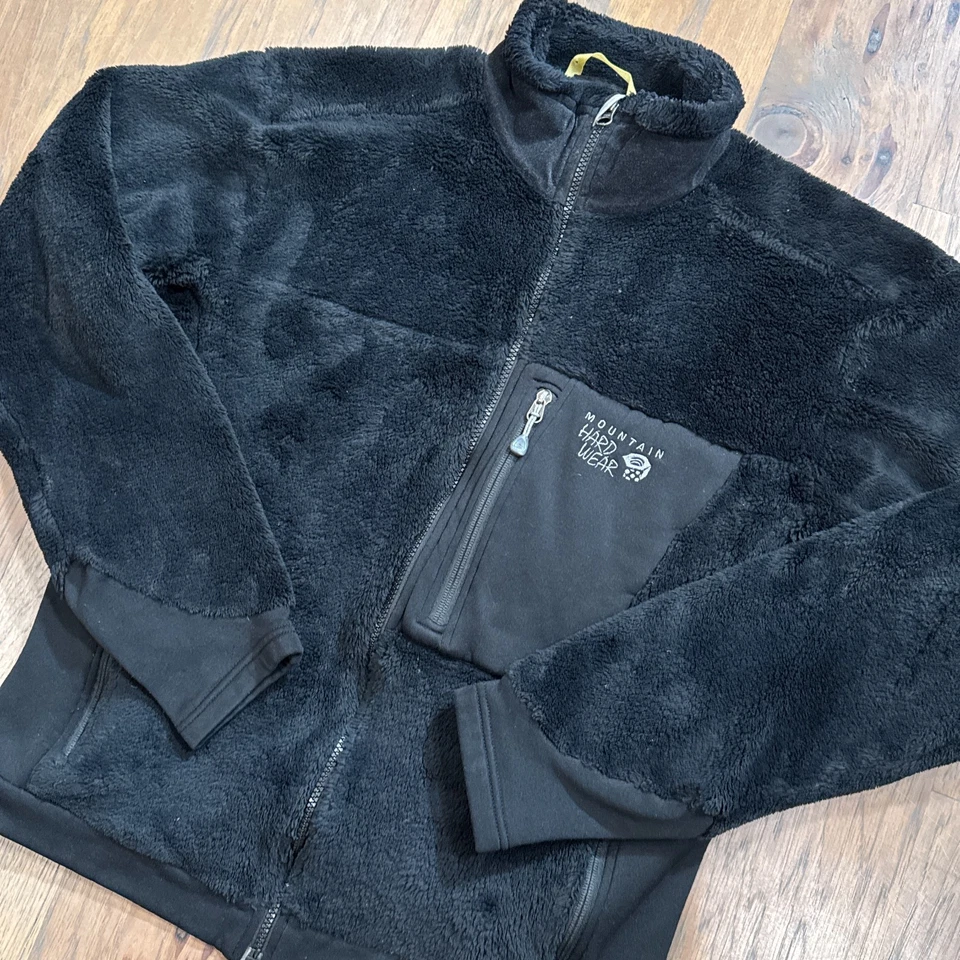 Chaqueta Mountain Hardwear Para Hombres XL Negra Cremallera Completa Alto Loft Sherpa Vellón Calce Ajustado Foto 1 de 4