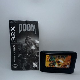 SEGA DOOM Instruction Manual - Original English for Sega Genesis 32X