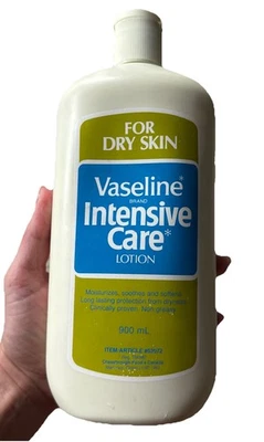 VTG 80s/90s Vaseline Intensive Care Lotion Relieves Over-Dry Skin 30oz Prop NOS - Image 1 of 3