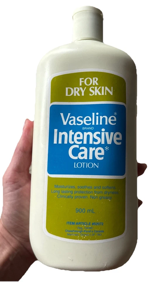 VTG 80s/90s Vaseline Intensive Care Lotion Relieves Over-Dry Skin 30oz Prop NOS - Image 1 of 3