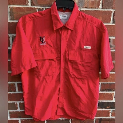 Chiliwear University of Louisiana Raging Cajuns Short Sleeve Vented L Shirt G7 - Image 1 of 4