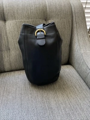 Vintage Coach 4160 Black Leather Soho Bucket Sling One Strap Backpack - Image 1 of 4