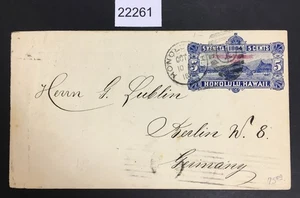 MOMEN: HAWAII US # U12 USED ENTIRE TO GERMANY CAT. $75 LOT #22261 - Picture 1 of 2
