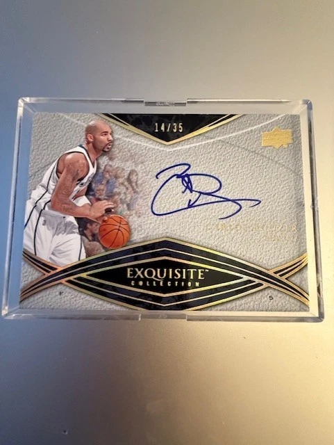 2008-09 Exquisite Collection Autographs Carlos Boozer 14/35 - Jazz - Image 1 of 1