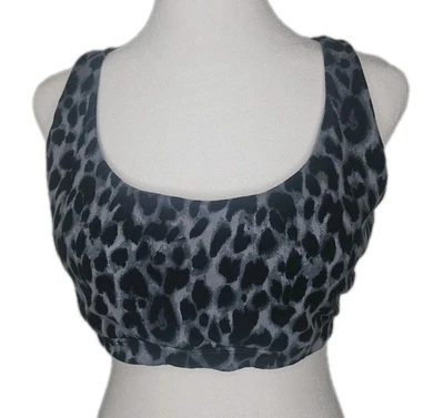 Бюстгальтер Victoria Secret серый черный анималистический принт размер XL крест сзади женский  - Изображение 1 из 4