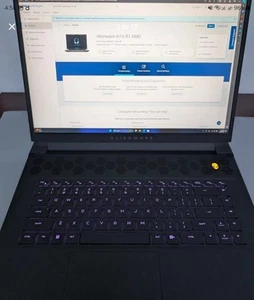 Alienware M16 R1 Ryzen 9 7845HX 16Gb Ddr5 Ram 1Tb SSD RX 7600M XT - Picture 1 of 14