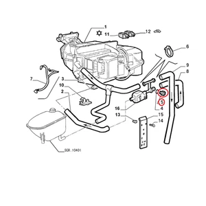 VALVOLA IMPIANTO CONDIZIONATORE ARIA FIAT CINQUECENTO ORIGINALE 7764182 - Picture 1 of 1