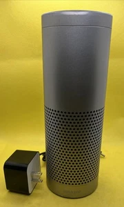 ✈️  Amazon Echo Plus 1st Generation Smart Speaker Silver Tower Mod ZE39KL, Works - Picture 1 of 5