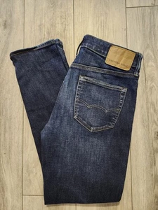 JEANS AZULES PRELAVADOS ELÁSTICOS DE DISEÑO PARA HOMBRE AMERICAN EAGLE ATLÉTICOS TALLA 30/32 - Imagen 1 de 18