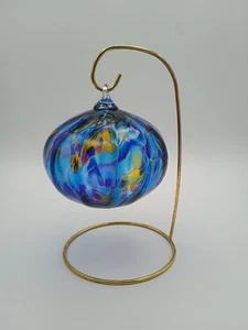 Blown Art Glass Christmas Ornament Handmade Designer Artisan Decoration Vintage - Bild 1 von 5