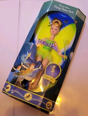OVP Barbie Mattel Puppe Disney Flying Tinkerbell  Peter Pan 1997 Skipper 19298 - Bild 1 von 4