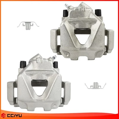 Pair Front Disc Brake Calipers w/Bracket For 2006-11 BMW 323I 09-12 328I XDRIVE - Image 1 of 4