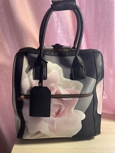 TED BAKER Rare Rose Porcelain Rolling Luggage. Sold Out Gorgeous - Picture 1 of 5