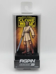 FiGPiN #517 Star Wars Clone Wars Obi-Wan Kenobi Enamel Pin - Picture 1 of 5
