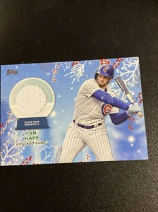 IAN HAPP 2023 Topps HOLIDAY GREY JERSEY RELIC #RC-IH Cubs - Picture 1 of 2